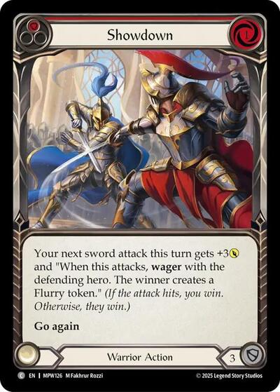 Showdown (Red) - Mastery Pack Warrior FAB spoiler