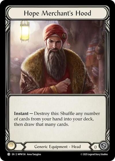 Hope Merchant's Hood - Mastery Pack Warrior FAB spoiler