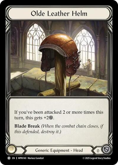 Olde Leather Helm - Mastery Pack Warrior FAB spoiler