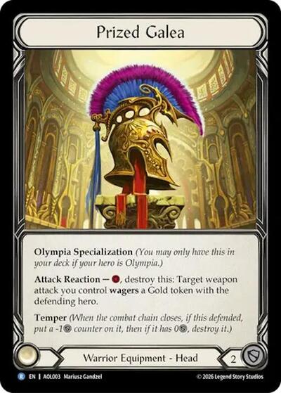 Prized Galea - Armory Deck: Olympia, Prized Fighter FAB spoiler