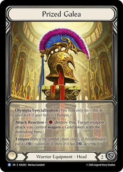 Prized Galea (Extended Art) - Armory Deck: Olympia, Prized Fighter FAB spoiler