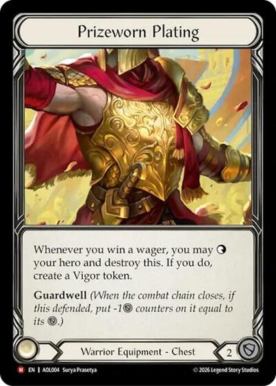 Prizeworn Plating - Armory Deck: Olympia, Prized Fighter FAB spoiler