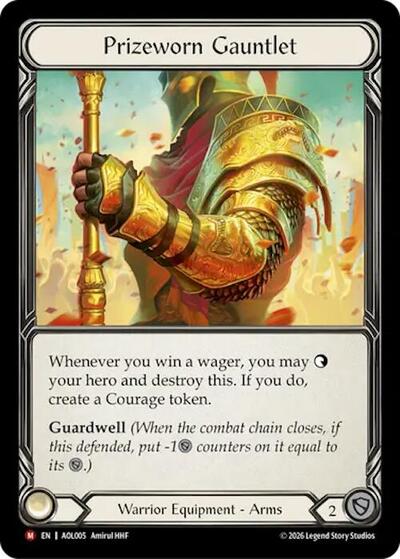 Prizeworn Gauntlet - Armory Deck: Olympia, Prized Fighter FAB spoiler