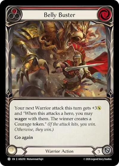 Belly Buster (Red) - Armory Deck: Olympia, Prized Fighter FAB spoiler