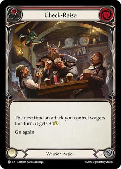 Check-Raise (Red) - Armory Deck: Olympia, Prized Fighter FAB spoiler