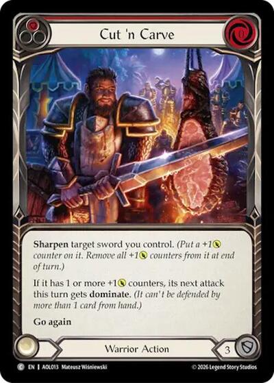 Cut 'n Carve (Red) - Armory Deck: Olympia, Prized Fighter FAB spoiler