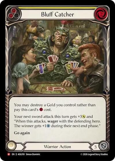 Bluff Catcher (Yellow) - Armory Deck: Olympia, Prized Fighter FAB spoiler
