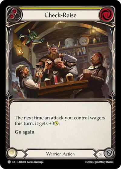 Check-Raise (Yellow) - Armory Deck: Olympia, Prized Fighter FAB spoiler