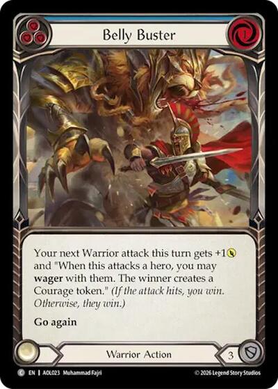 Belly Buster (Blue) - Armory Deck: Olympia, Prized Fighter FAB spoiler