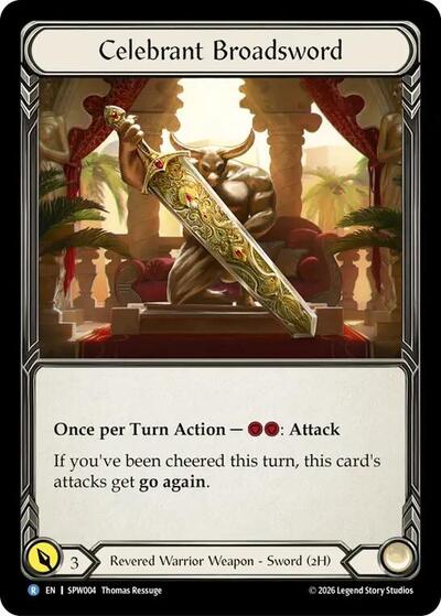 Celebrant Broadsword - Smash Palace: Chorus of Steel FAB spoiler