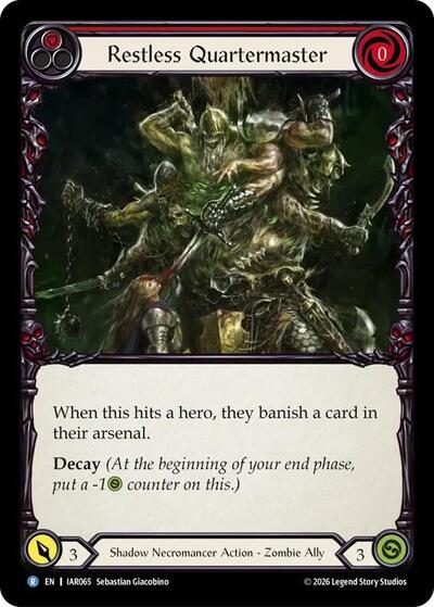 Restless Quartermaster - Usurp the Shadow Throne FAB spoiler