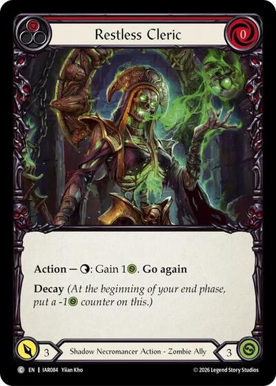 Restless Cleric - Usurp the Shadow Throne FAB spoiler