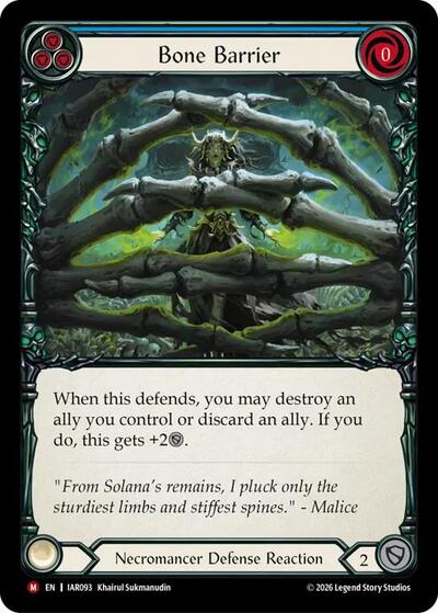 Bone Barrier - Usurp the Shadow Throne FAB spoiler