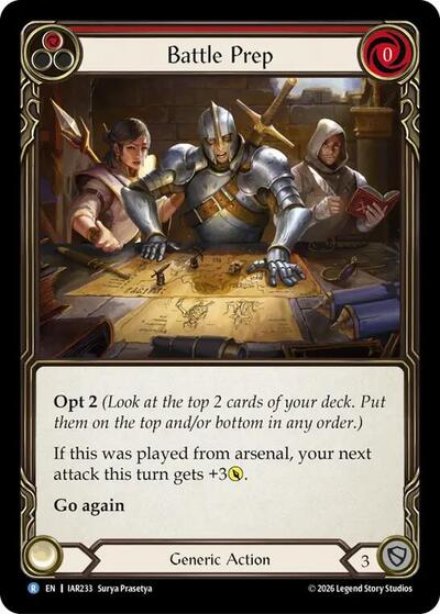 Battle Prep (Red) - Usurp the Shadow Throne FAB spoiler