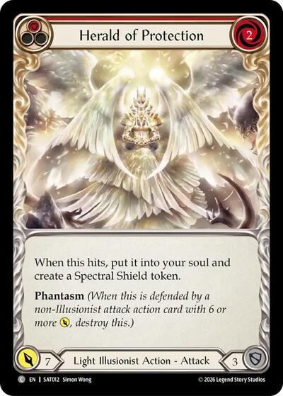 Herald of Protection (Red) - Silver Age: Usurp the Shadow Throne FAB spoiler