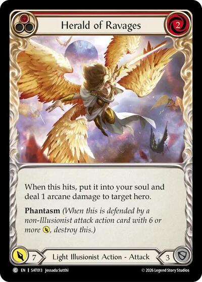Herald of Ravages (Red) - Silver Age: Usurp the Shadow Throne FAB spoiler