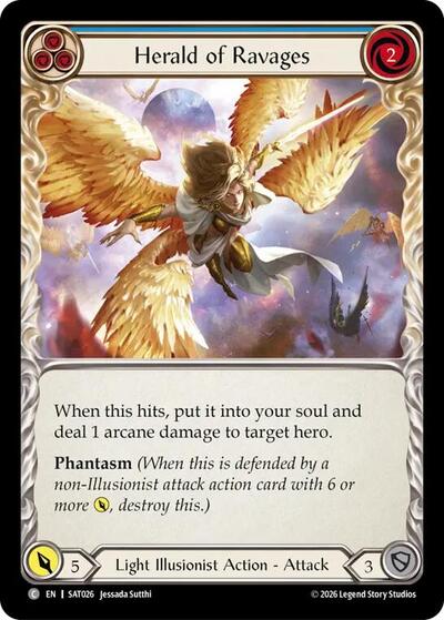 Herald of Ravages (Blue) - Silver Age: Usurp the Shadow Throne FAB spoiler