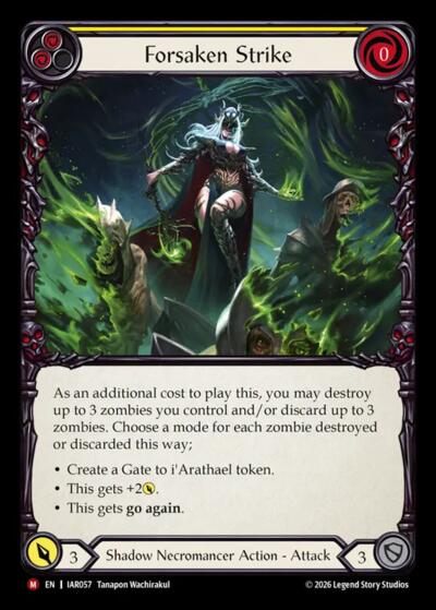 Forsaken Strike - Usurp the Shadow Throne FAB spoiler