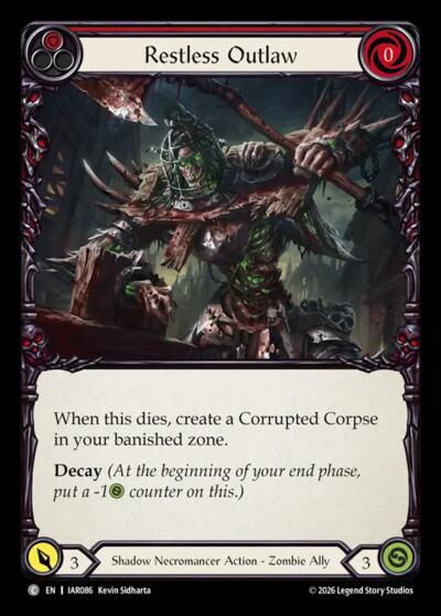 Restless Outlaw - Usurp the Shadow Throne FAB spoiler