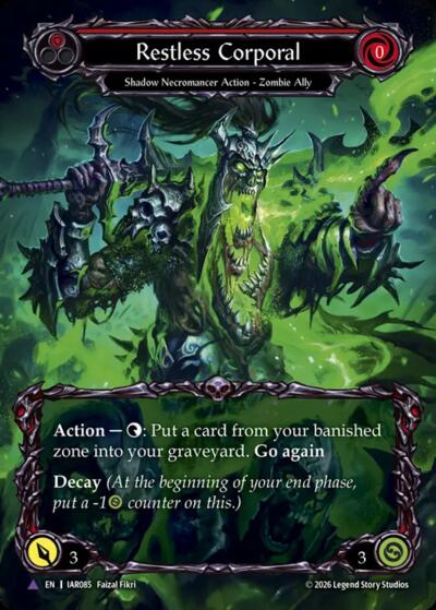 Restless Corporal (Marvel) - Usurp the Shadow Throne FAB spoiler