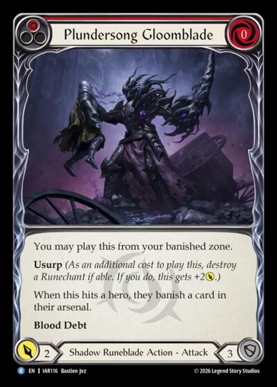 Plundersong Gloomblade - Usurp the Shadow Throne FAB spoiler