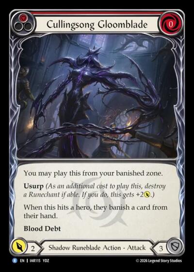 Cullingsong Gloomblade - Usurp the Shadow Throne FAB spoiler