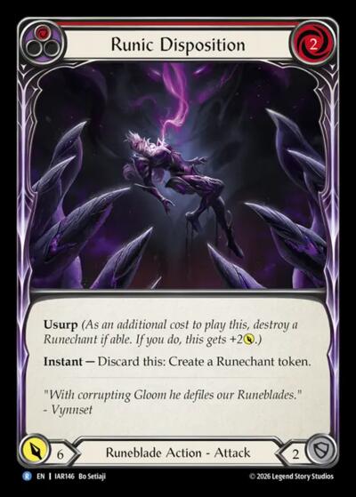 Runic Disposition - Usurp the Shadow Throne FAB spoiler