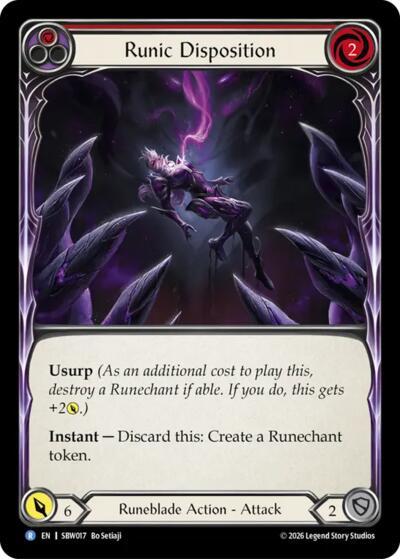 Runic Disposition - Silver Age: Usurp the Shadow Throne FAB spoiler