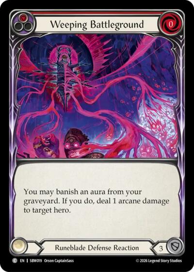 Weeping Battleground - Silver Age: Usurp the Shadow Throne FAB spoiler