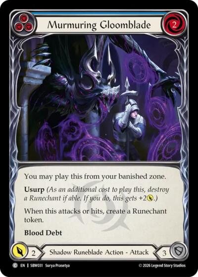 Murmuring Gloomblade (Blue)