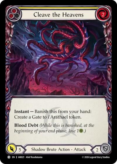 Cleave the Heavens (Yellow) - Usurp the Shadow Throne FAB spoiler