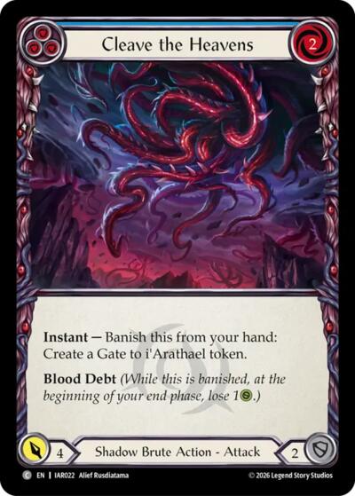 Cleave the Heavens (Blue) - Usurp the Shadow Throne FAB spoiler