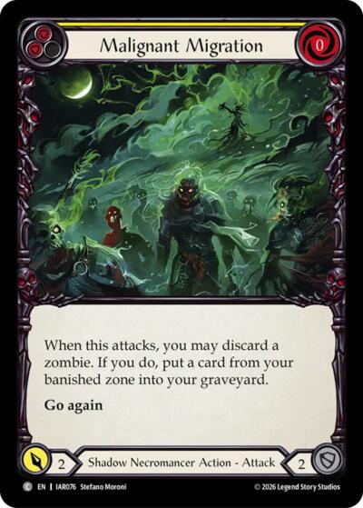 Malignant Migration (Yellow) - Usurp the Shadow Throne FAB spoiler