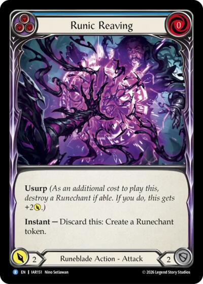 Runic Reaving (Blue) - Usurp the Shadow Throne FAB spoiler