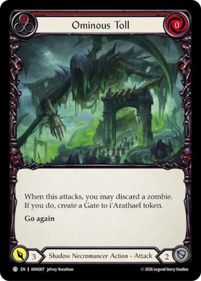 Ominous Toll - Armory Deck: Malice FAB spoiler