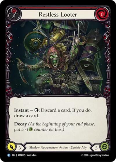 Restless Looter - Armory Deck: Malice FAB spoiler