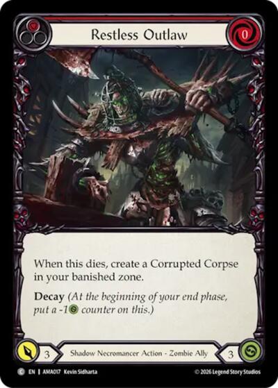 Restless Outlaw - Armory Deck: Malice FAB spoiler