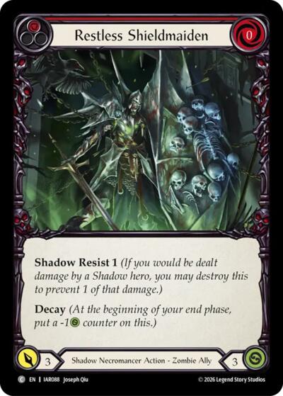 Restless Shieldmaiden - Usurp the Shadow Throne FAB spoiler