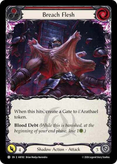 Breach Flesh (Red) - Usurp the Shadow Throne FAB spoiler