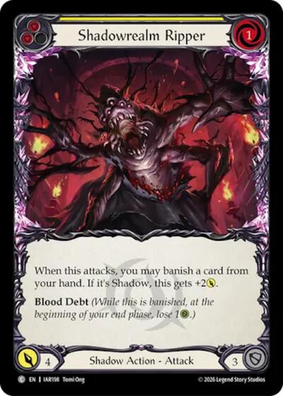 Shadowrealm Ripper (Yellow) - Usurp the Shadow Throne FAB spoiler