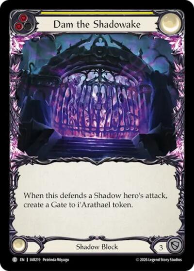 Dam the Shadowake (Yellow) - Usurp the Shadow Throne FAB spoiler