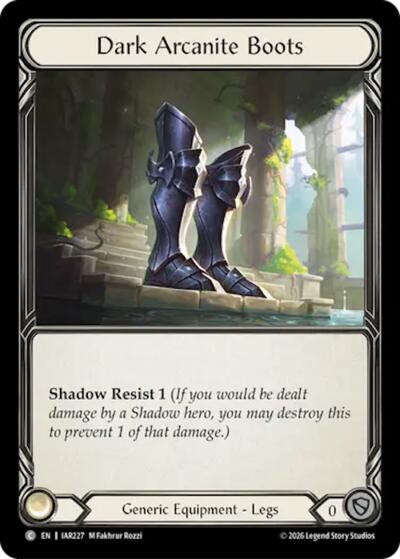 Dark Arcanite Boots - Usurp the Shadow Throne FAB spoiler