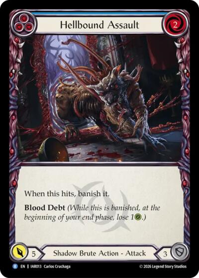 Hellbound Assault (Blue) - Usurp the Shadow Throne FAB spoiler