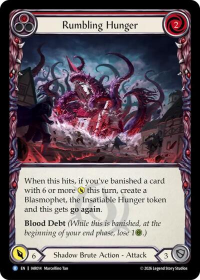 Rumbling Hunger (Red) - Usurp the Shadow Throne FAB spoiler
