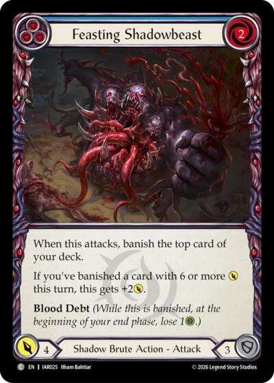 Feasting Shadowbeast (Blue) - Usurp the Shadow Throne FAB spoiler