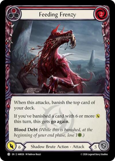 Feeding Frenzy (Red) - Usurp the Shadow Throne FAB spoiler
