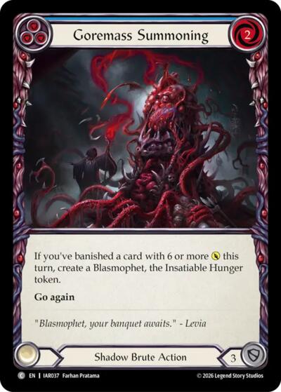 Goremass Summoning - Usurp the Shadow Throne FAB spoiler