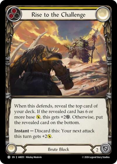 Rise to the Challenge (Yellow)