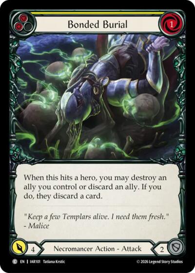 Bonded Burial (Yellow) - Usurp the Shadow Throne FAB spoiler