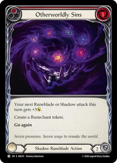 Otherworldly Sins (Red) - Usurp the Shadow Throne FAB spoiler